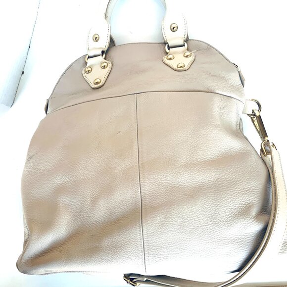 EMMA FOX LEATHER PURSE BAG POCKETBOOK COMPUTER BAG COW PRINT ACCENT PERFECT - Picture 9 of 15